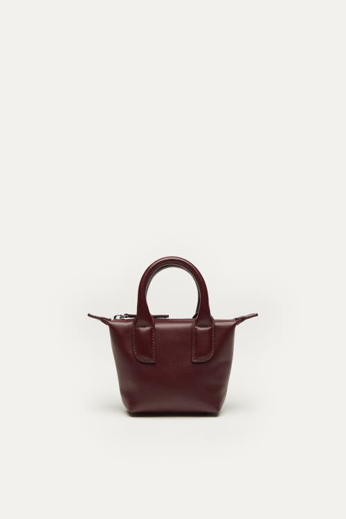 Want Les Essentiels De La Vie Want Les Essentiels Micro O'hare Smooth Leather Crossbody Bag In Dark Cherry