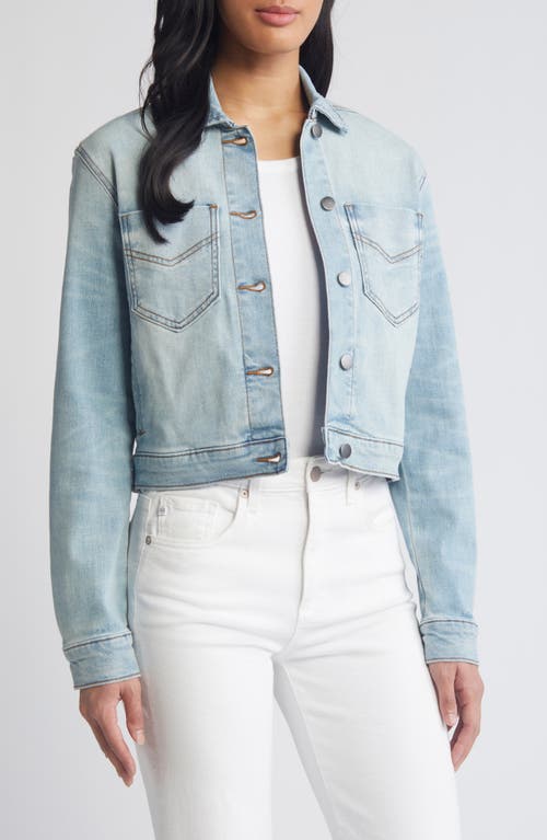 KUT from the Kloth Lara Crop Denim Trucker Jacket Cultivate at Nordstrom,