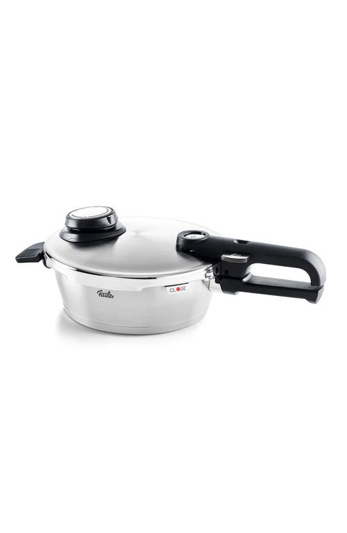 Fissler Vitavit Stainless Steel Premium Set 2.6 Quart , 6.3 Quart Pressure Cooker And Pressure Skillet In Stainless Steel