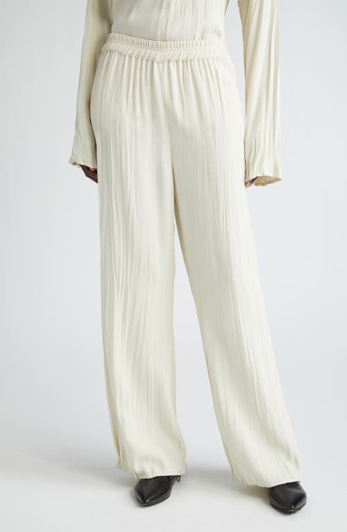 Maisie Plissé Pants in Cream