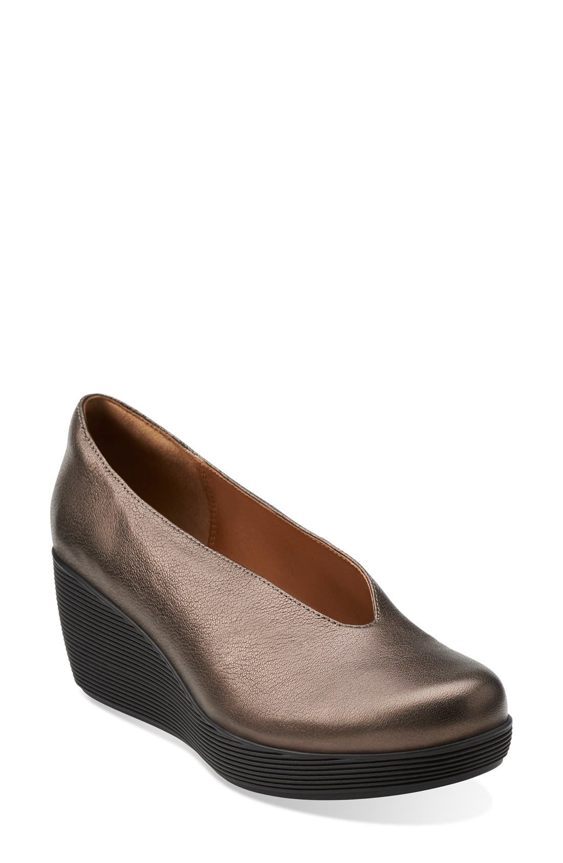 Clarks® 'Claribel Flare' Wedge Pump (Women) Nordstrom