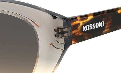 Missoni Gray Acetate Sunglasses In Grey Ochre/brown Ochre