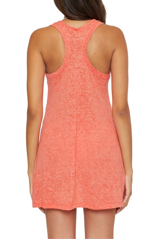 Shop Becca Beach Date Cover-up Dress In Tango