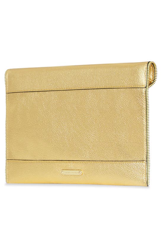 Leo Clutch with Chain Strap - Solid Gold - Rebecca Minkoff