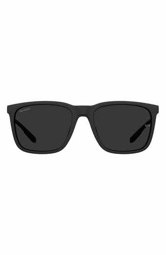 Hurley Classics 56mm Polarized Rectangular Sunglasses