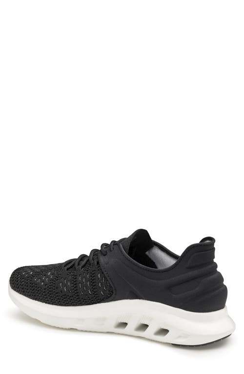 Johnston & Murphy Activate U-throat Knit Sneaker In Black Knit/nylon