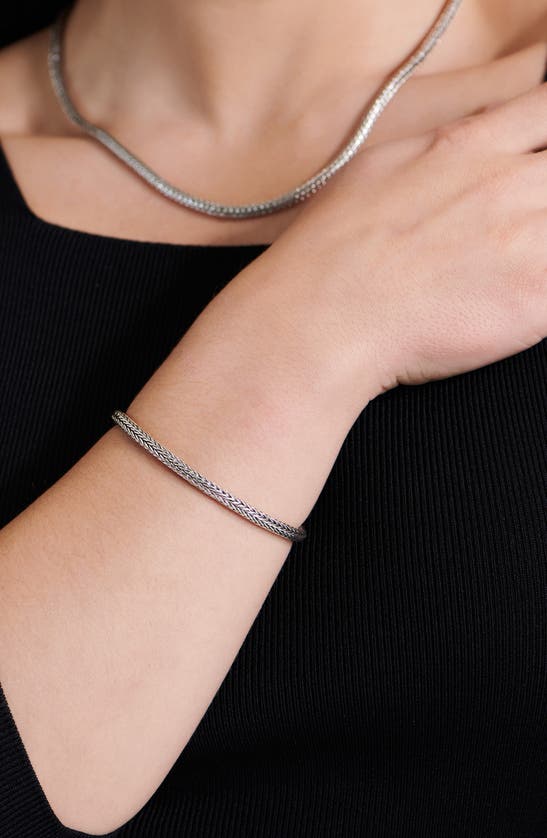 Devata Sterling Silver Chain Bracelet In Silver