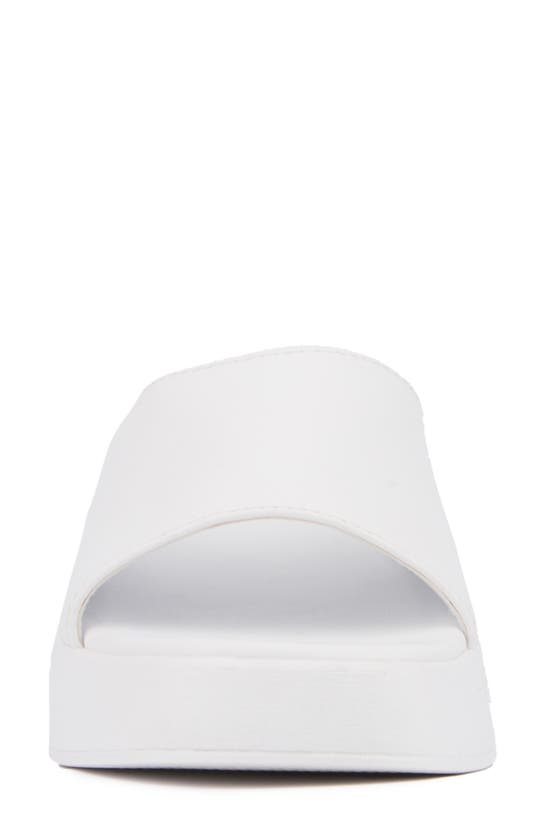 Olivia Miller Ambition Slide Sandal In White