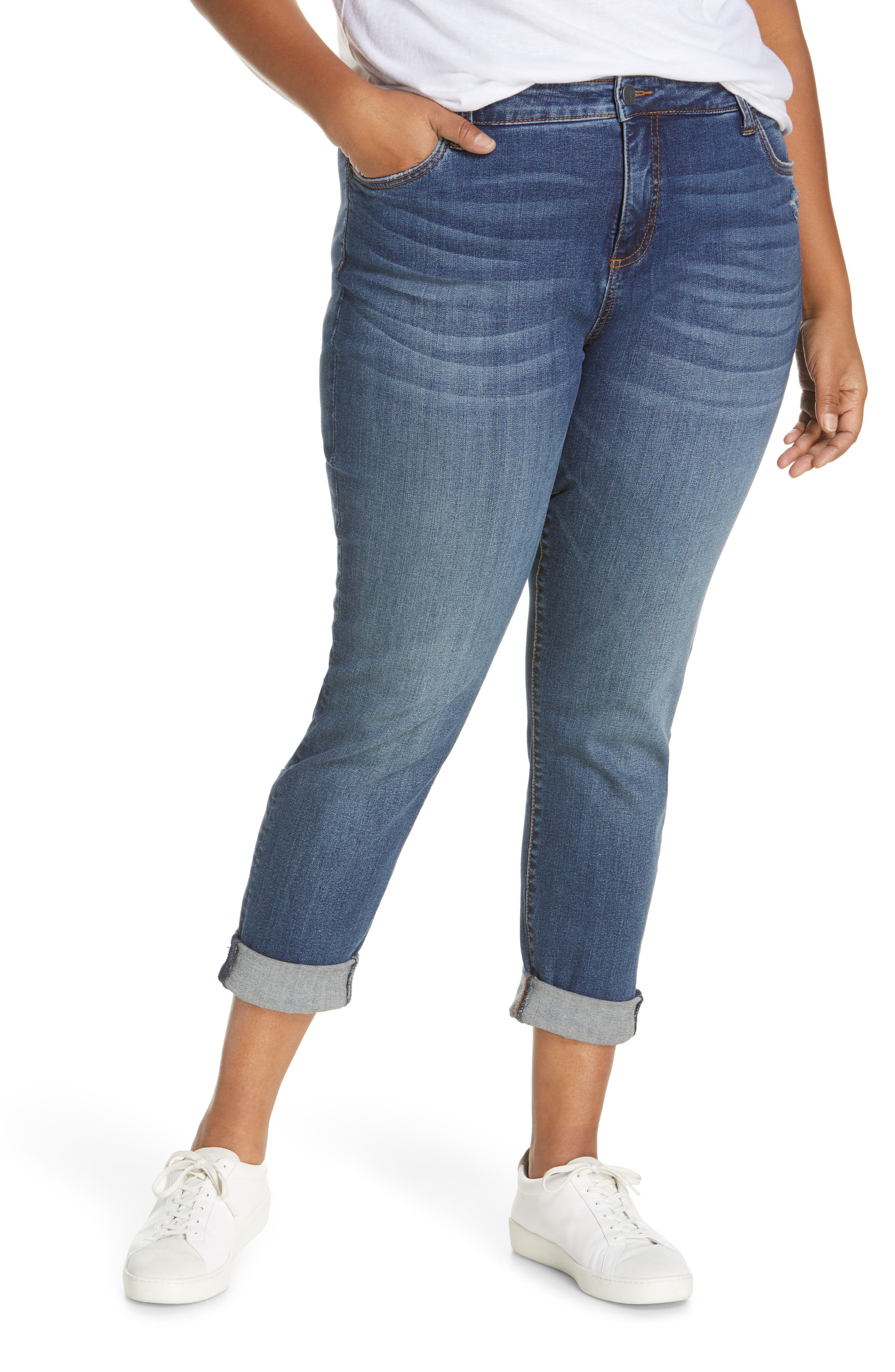 women's plus size boyfriend jeans