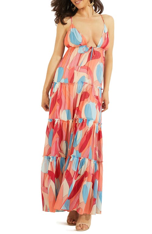 Bold Bloom Maxi Dress in Pink
