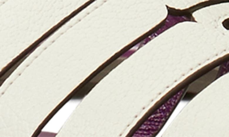 Shop Tory Burch Ines Multistrap Sandal In Blanc / Violet Wave