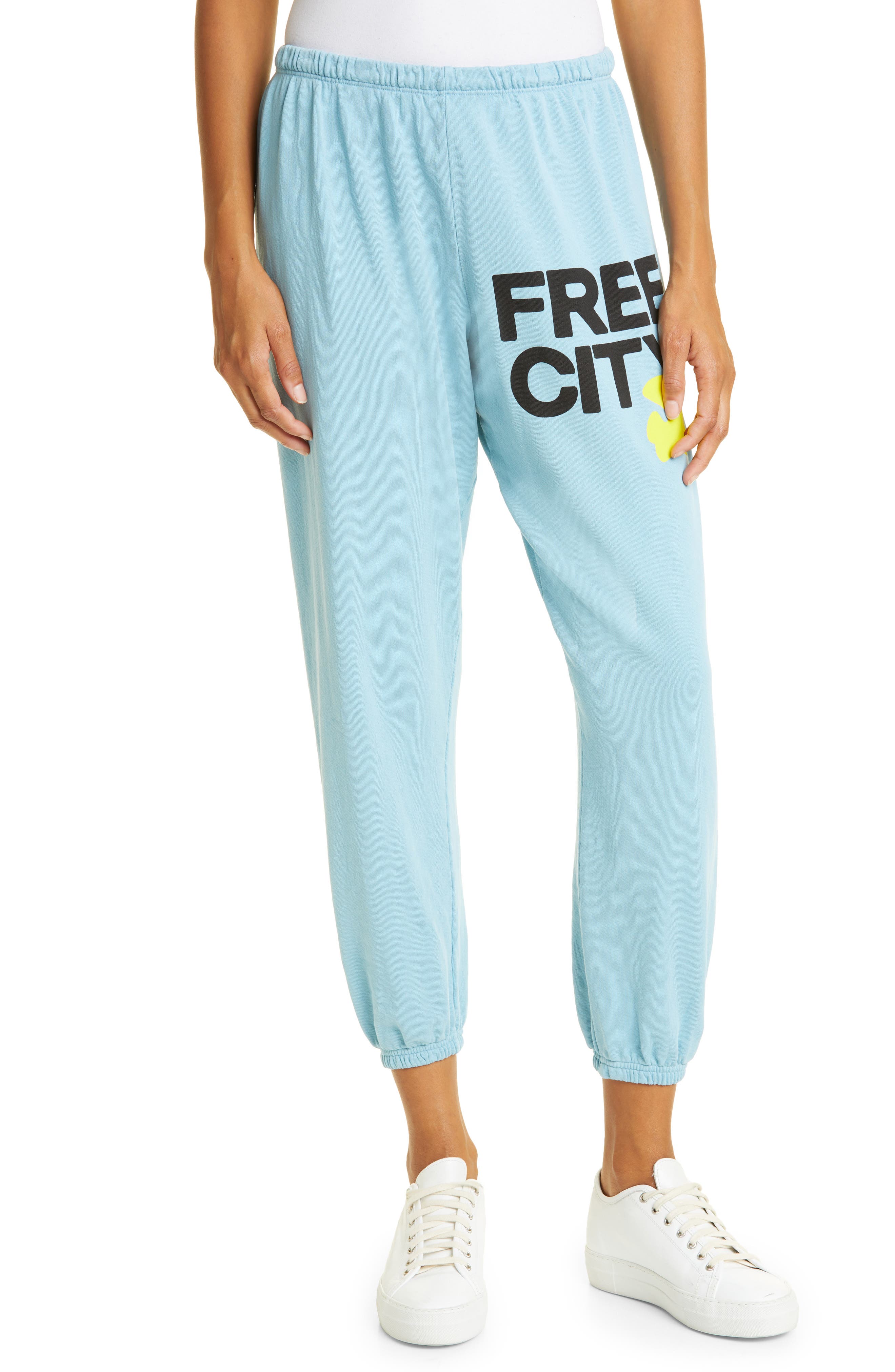 free city sweatpants blue