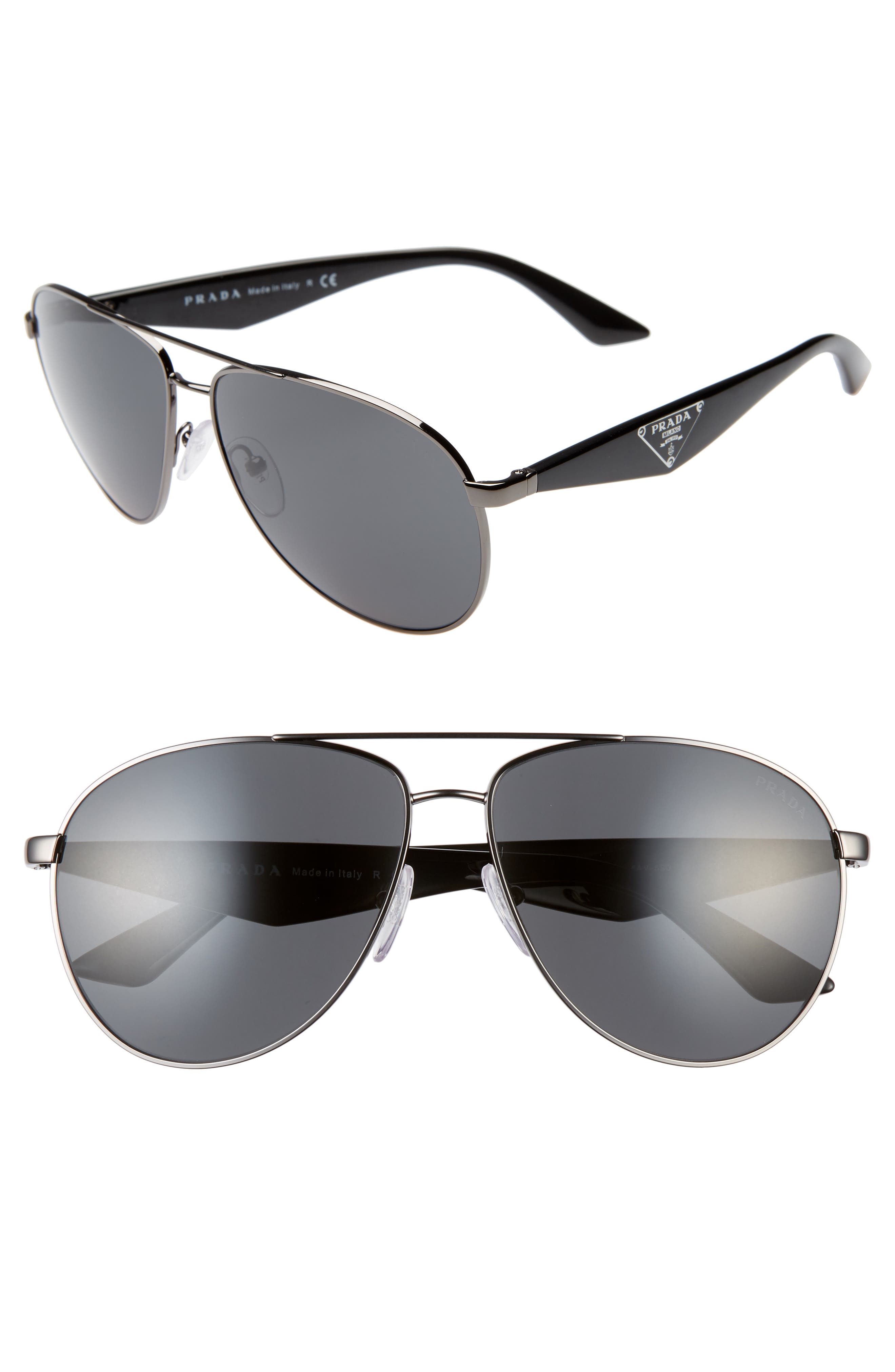 Prada 60mm Aviator Sunglasses | Nordstrom