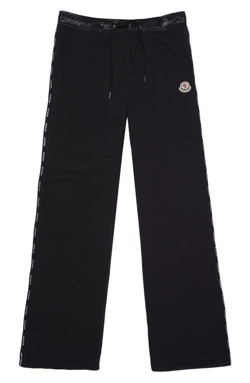 Moncler Logo Tape Sweatpants Black at Nordstrom,