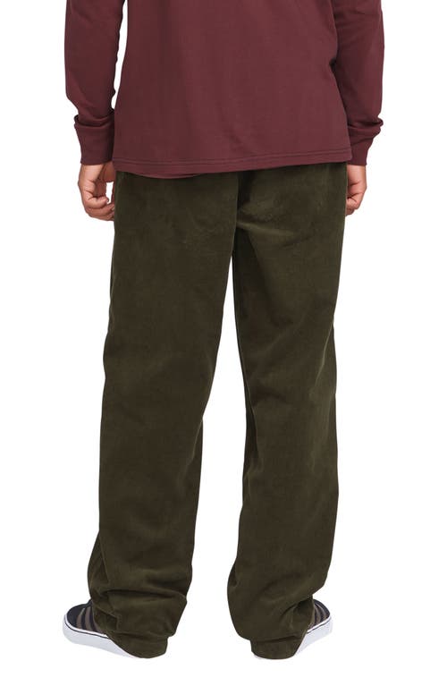 Shop Volcom Frickin' Loose Tapered Corduroy Pants In Wren