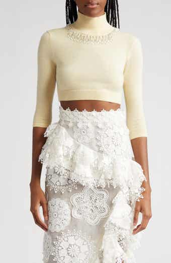 Zimmermann Matchmaker Doily Asymmetric Linen & Silk Skirt