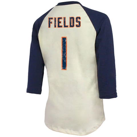 Industry Rag Men's Fanatics Justin Fields Cream/Navy Chicago Bears Player  Name & Number Raglan 3/4-Sleeve T-Shirt : Sports & Outdoors 