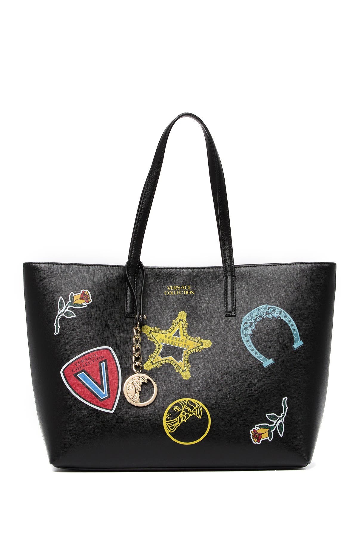versace leather tote