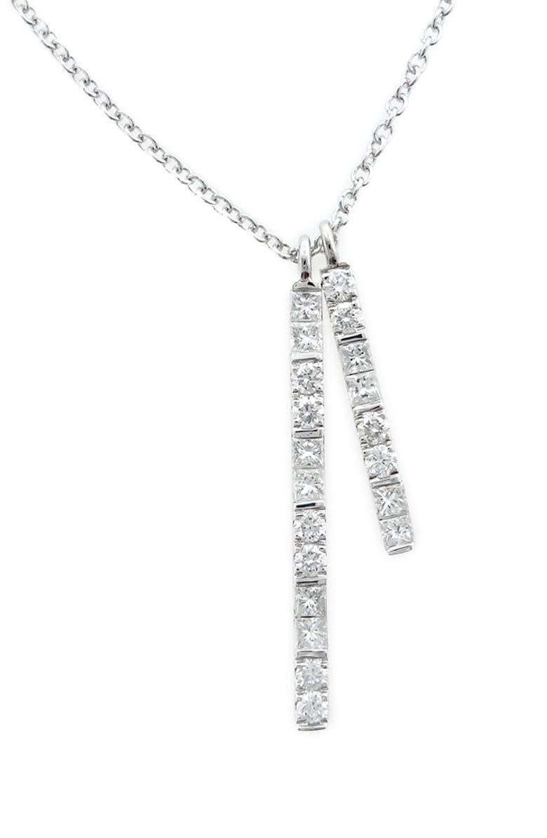 Bony Levy Audrey Double Bar Diamond Pendant Necklace | Nordstromrack