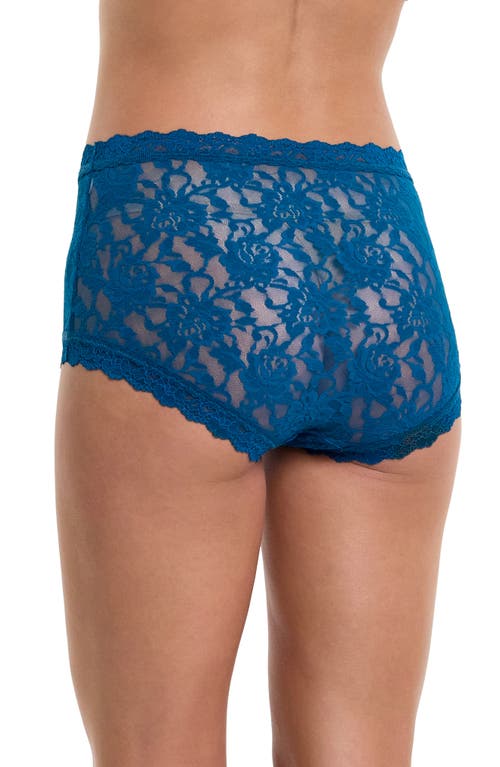 Shop Hanky Panky Signature Lace High Waist Boyshorts In North Pole Green