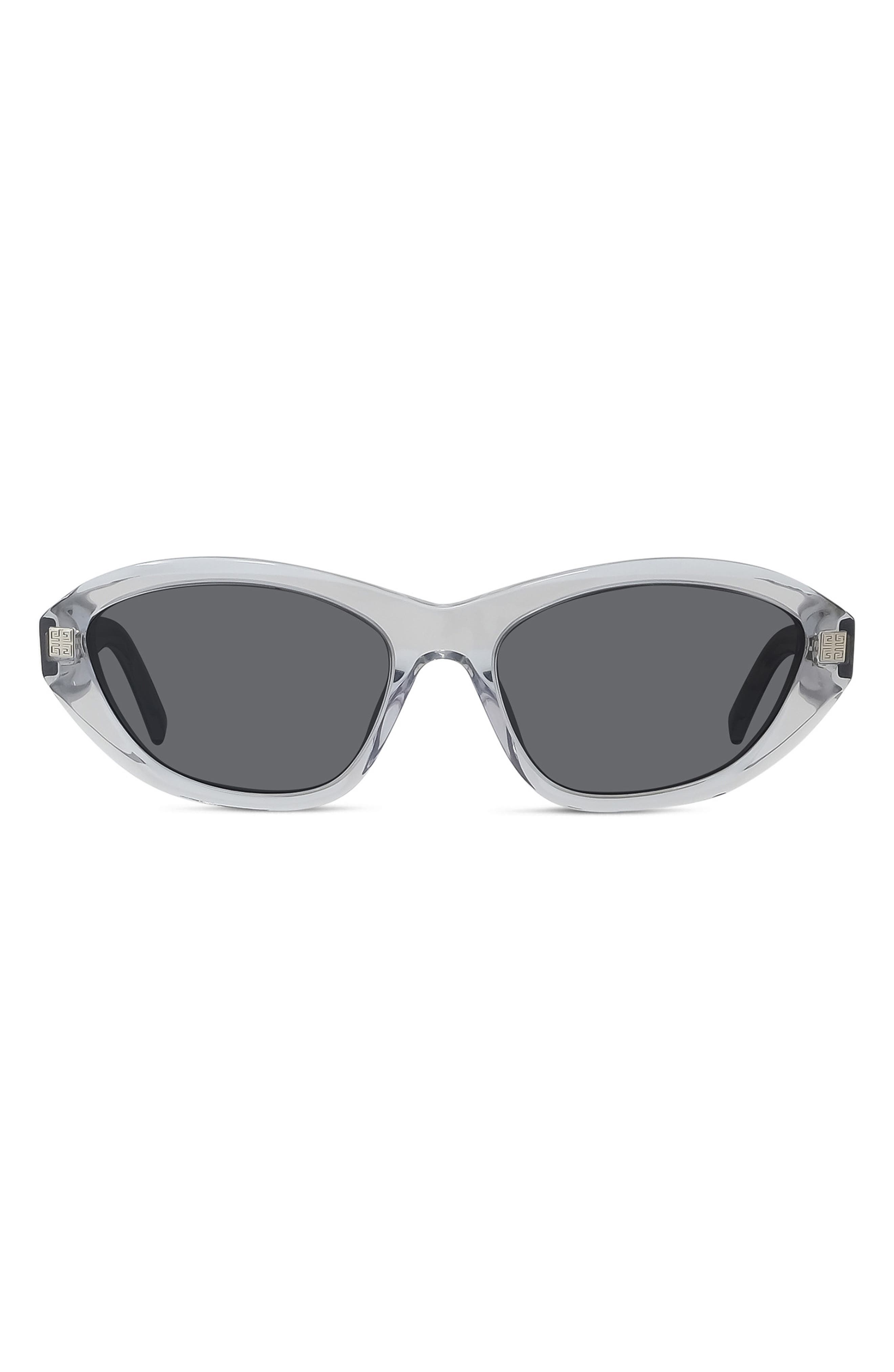 Givenchy GV Day 55mm Cat Eye Sunglasses in Grey /Smoke 