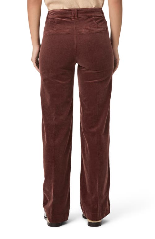 Shop Paige Sasha Corduroy High Waist Straight Leg Pants In Landslide