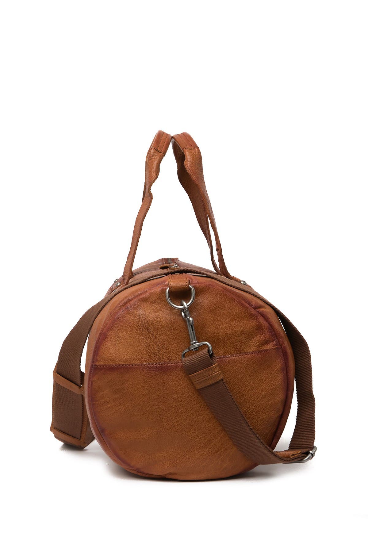 frye washed leather duffle bag