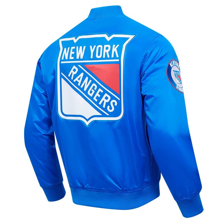 Shop Pro Standard Blue New York Rangers Classic Satin Full-snap Jacket