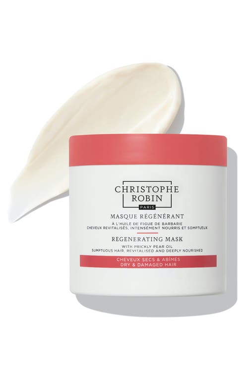 Christophe Robin Regenerating Mask With Rare Prickly Pear Seed Oil In White/orange