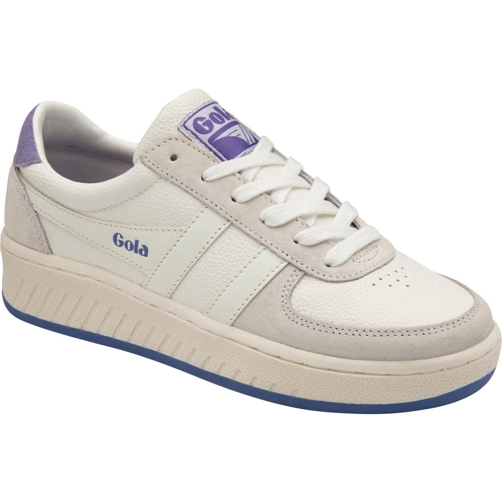 Gola Grandslam 88 Sneaker In White/white/lavender