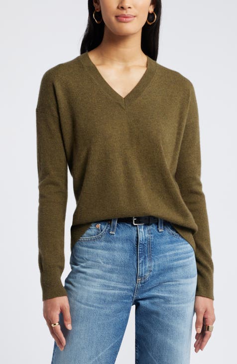 Women s Green Cashmere Sweaters Nordstrom