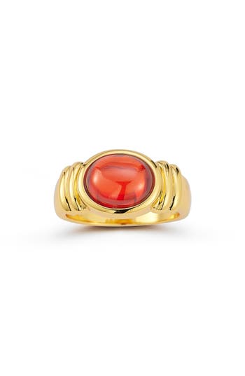 Chloe & Madison Chloe And Madison Cubic Zirconia Bold Ring In Gold