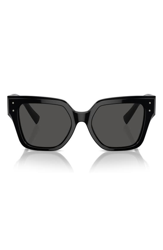 Shop Dolce & Gabbana Dolce&gabbana 52mm Square Sunglasses In Black