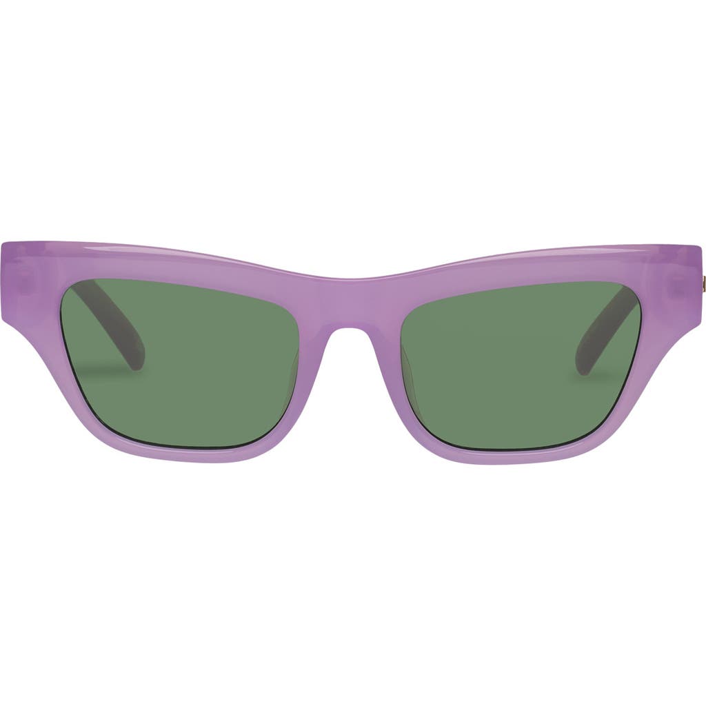 Le Specs Hankering 50mm Rectangular Sunglasses In Purple