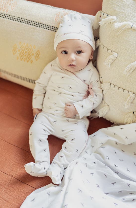 Maniere Dainty Dragonfly Footie In White