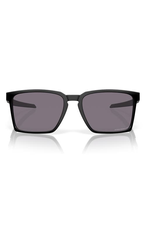Oakley Exchange Sun 56mm Polarized Rectangle Sunglasses in Black Grey at Nordstrom
