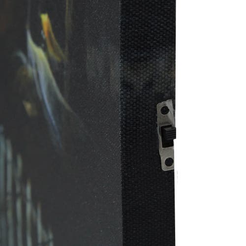 Northlight Led Lighted Haunted House Halloween Canvas Wall Art In Orange