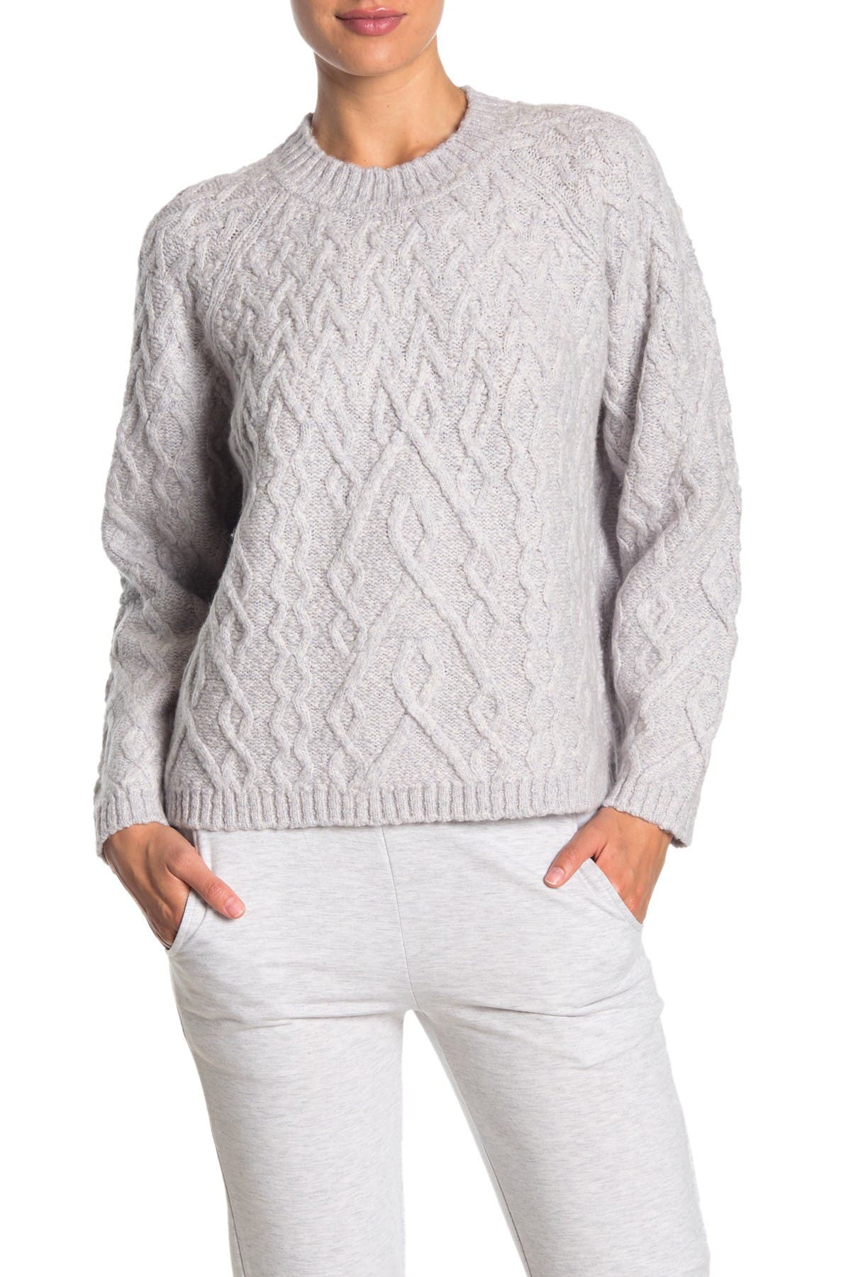 vince cable knit sweater