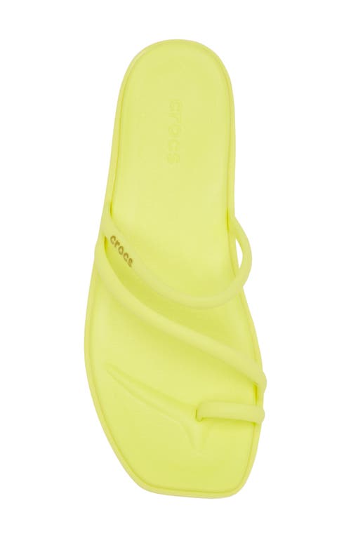 Crocs Miami Toe Loop Sandal In Acidity