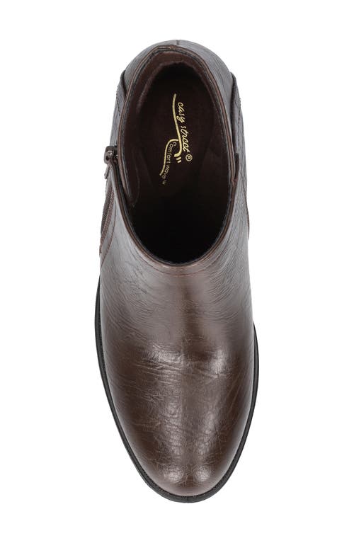 Easy Street Women's Morgana Block Heel Ankle Boots In Brown