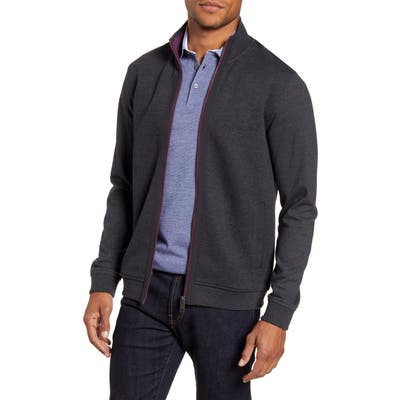 Ted Baker London Multy Slim Fit Fleece Jacket, Grey