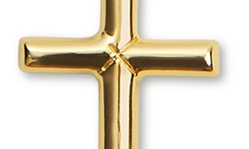 Shop Argento Vivo Sterling Silver Cross Pendant Necklace In Gold