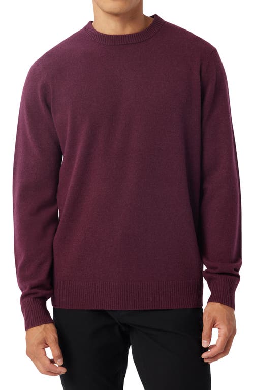 Good Man Brand Cashmere Crewneck Sweater in Grape Wine