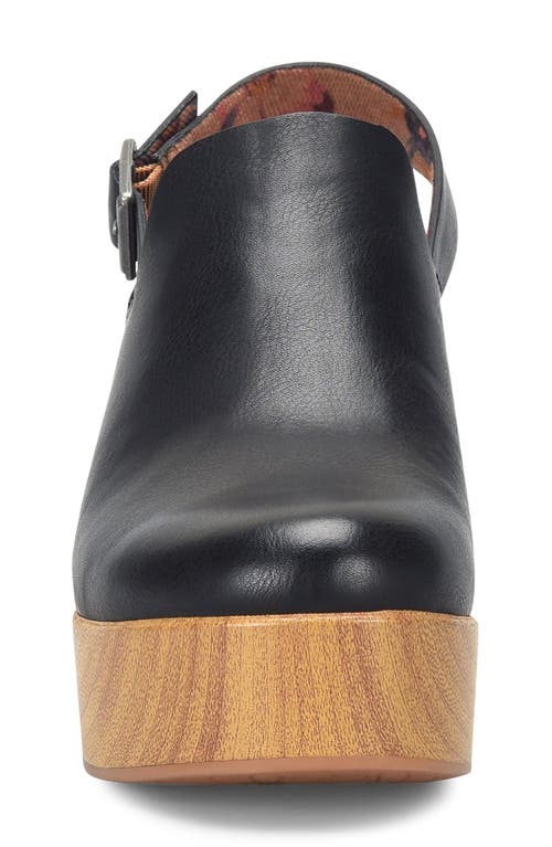Korks Soho Slingback Clog In Black