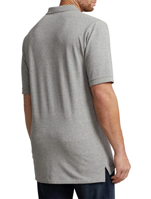 Polo Ralph Lauren Custom Slim Fit Mesh Polo In New Canterbury Hthr