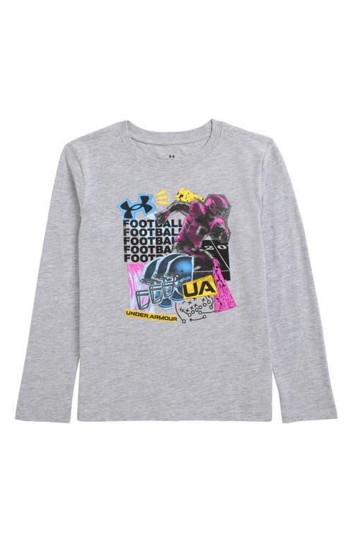 UNDER ARMOUR UNDER ARMOUR KIDS' UA COLLAGE PLAYER LONG SLEEVE PERFORMANCE GRAPHIC T-SHIRT 