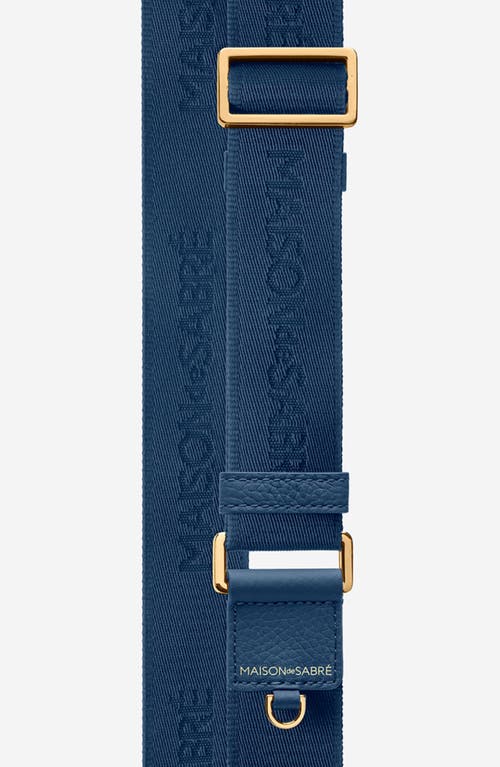 Maison De Sabre Maison De Sabré Small Leather Messenger Bag In Pacific Blue