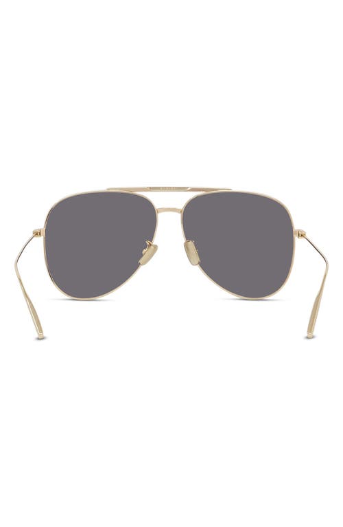 Shop Givenchy Gv Speed 59mm Pilot Sunglasses In Shiny Endura Gold/smoke