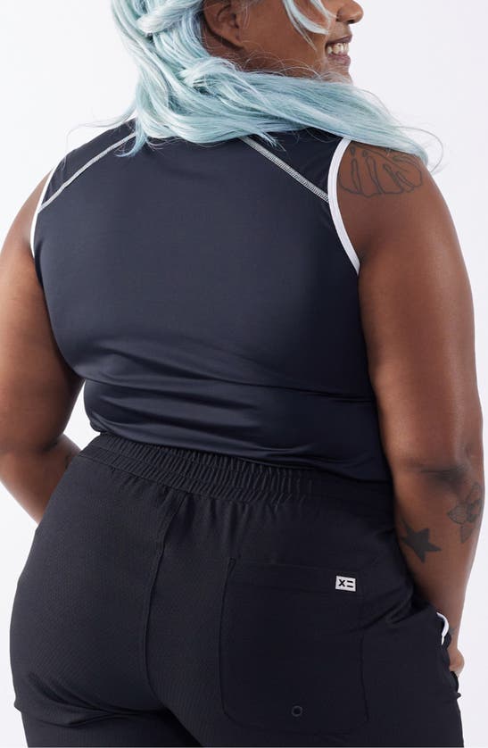 Tomboyx Swim Tank In Black Novelty