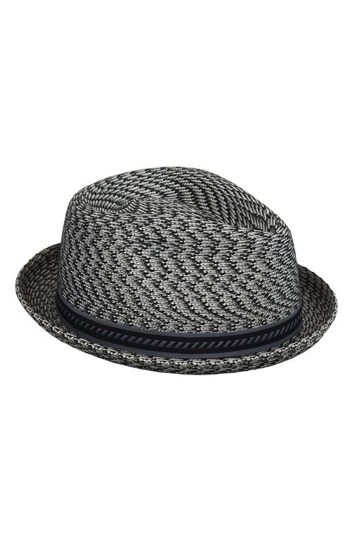 Mannes Straw Hat in Charcoal Melange